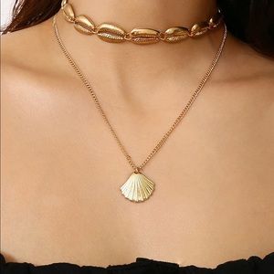 Gold Shell Choker Necklace | Poshmark